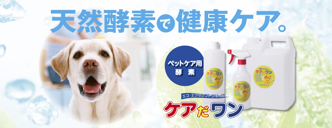 天然酵素で健康ケアケアだワン